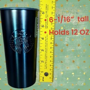 NWT Starbucks 12oz Siren Tumbler Teal Green Insulated Stainless Steel